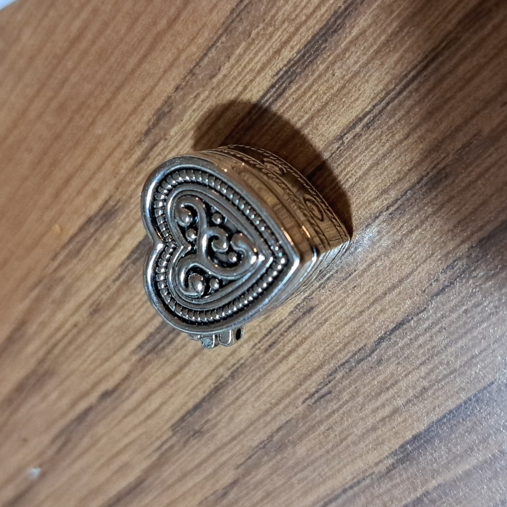 GANZ Silver Heart Prayer Box Charm/ BUNDLE ONLY - Picture 3 of 3